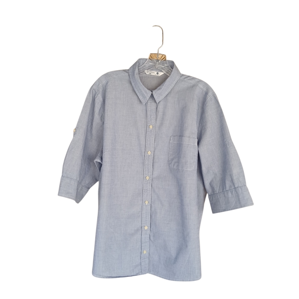 Riders By Lee Chambray Blue Button Down Shirt XXL
